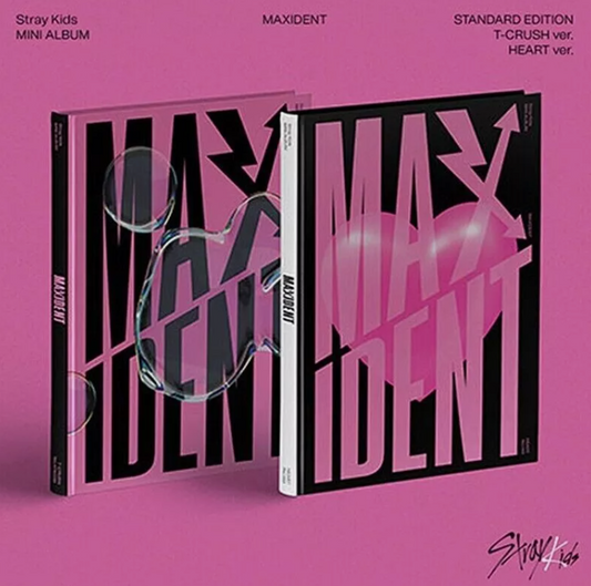 STRAY KIDS [MAXIDENT] Mini Album STANDARD HEART CD+Book+2 Card+Poster SEALED