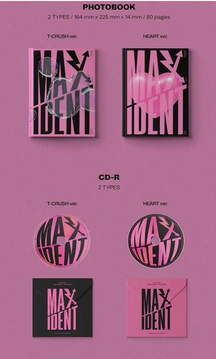 STRAY KIDS [MAXIDENT] Mini Album STANDARD HEART CD+Book+2 Card+Poster SEALED