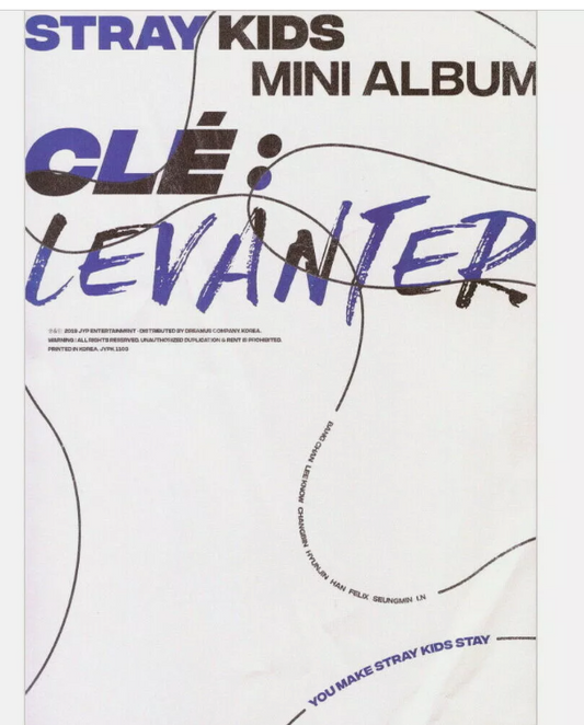 STRAY KIDS [CLE:LEVANTER] Album NORMAL CLE3 Ver CD+Photo Book+Card SEALED