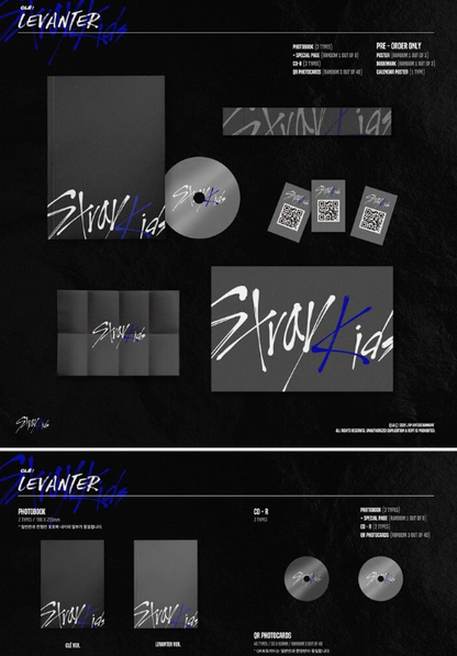 STRAY KIDS [CLE:LEVANTER] Album NORMAL CLE3 Ver CD+Photo Book+Card SEALED