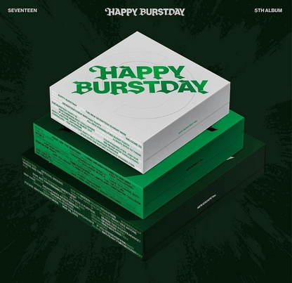 SEVENTEEN [HAPPY BURSTDAY] 5th Album CD+Photo Book+Lyric Book+Poster+4 Card+GIFT
