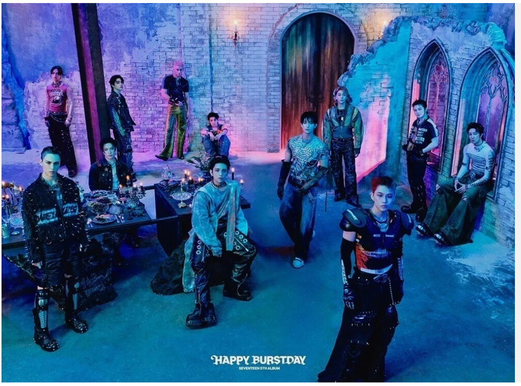 SEVENTEEN [HAPPY BURSTDAY] 5th Album CD+Photo Book+Lyric Book+Poster+4 Card+GIFT
