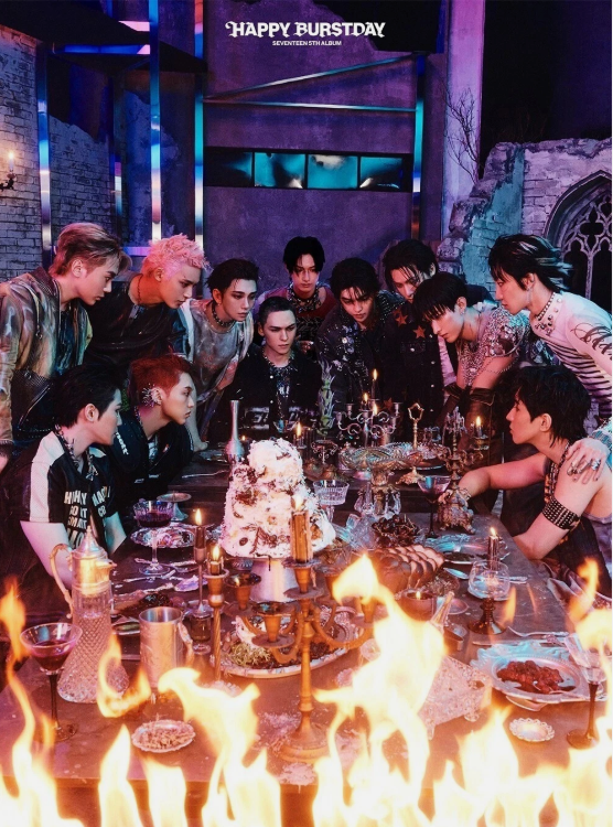 SEVENTEEN [HAPPY BURSTDAY] 5th Album CD+Photo Book+Lyric Book+Poster+4 Card+GIFT