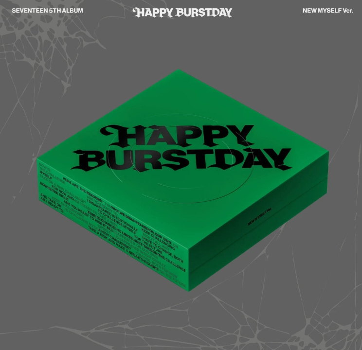SEVENTEEN [HAPPY BURSTDAY] 5th Album CD+Photo Book+Lyric Book+Poster+4 Card+GIFT