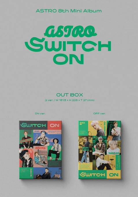 ASTRO [SWITCH ON] 8th Mini Album CD+Photo Book+Lyric Book+3 Card+Sticker+GIFT