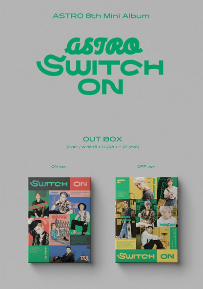 ASTRO [SWITCH ON] 8th Mini Album CD+Photo Book+Lyric Book+3 Card+Sticker+GIFT