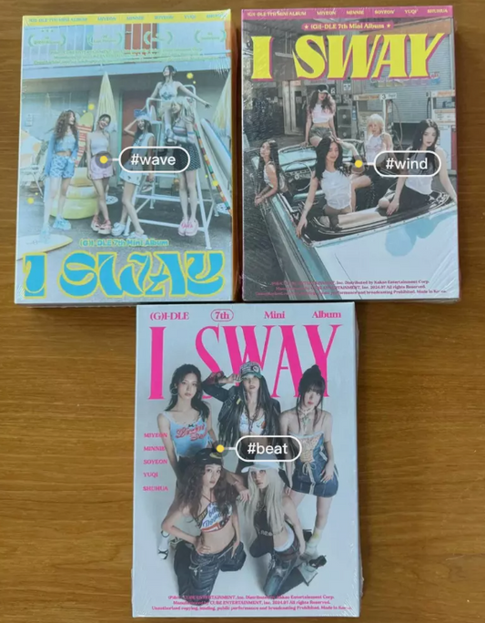 (G) I-DLE GIDLE I SWAY 7th Mini Album, Wind, Wave, Beat Version CD