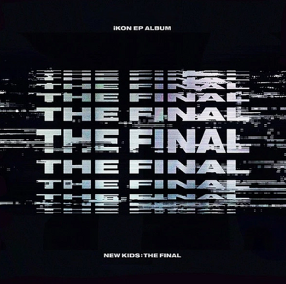 IKON [NEW KIDS:THE FINAL] EP Album BLACK CD+Photo Book+Card+Sticker+Fold Poster