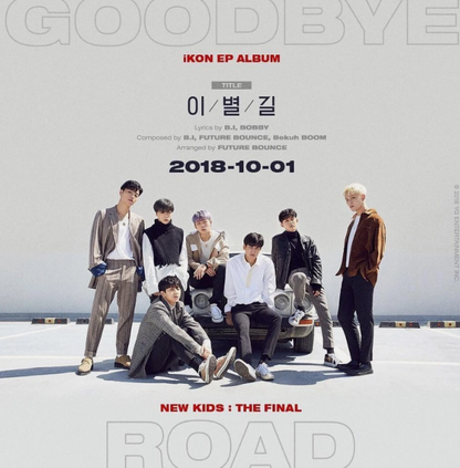 IKON [NEW KIDS:THE FINAL] EP Album BLACK CD+Photo Book+Card+Sticker+Fold Poster