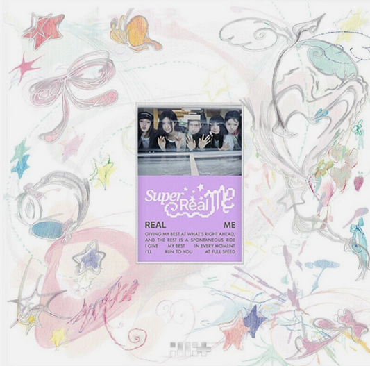 ILLIT SUPER REAL ME 1st Mini Album REAL ME CD+Book+2 Card+3Sticker+Magnet