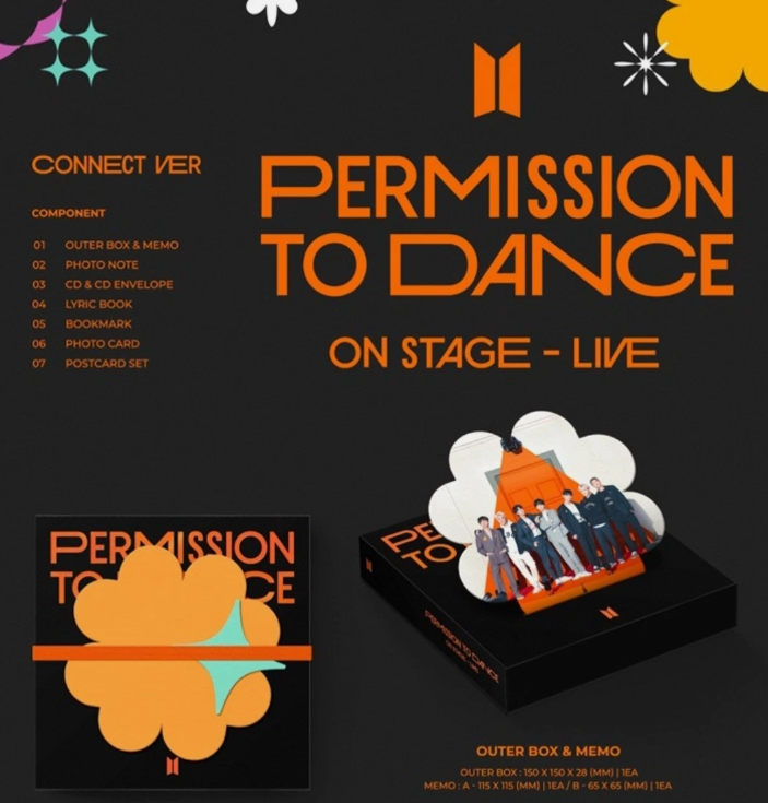BTS PERMISSION TO DANCE ( PTD ) LIVE ON STAGE Album SEALED