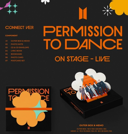 BTS PERMISSION TO DANCE ( PTD ) LIVE ON STAGE Album SEALED