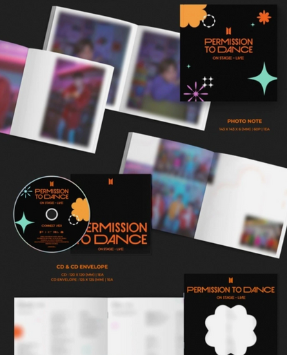 BTS PERMISSION TO DANCE ( PTD ) LIVE ON STAGE Album SEALED