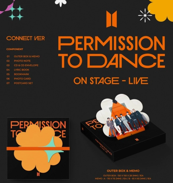 BTS PERMISSION TO DANCE ( PTD ) LIVE ON STAGE Album SEALED