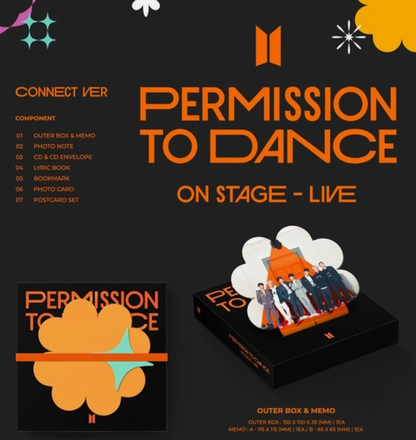 BTS PERMISSION TO DANCE ( PTD ) LIVE ON STAGE Album SEALED
