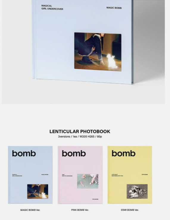 ILLIT [BOMB] 3rd Mini Album CD-R+Lenticular Photo Book+4 Sticker+Poster+2 Card