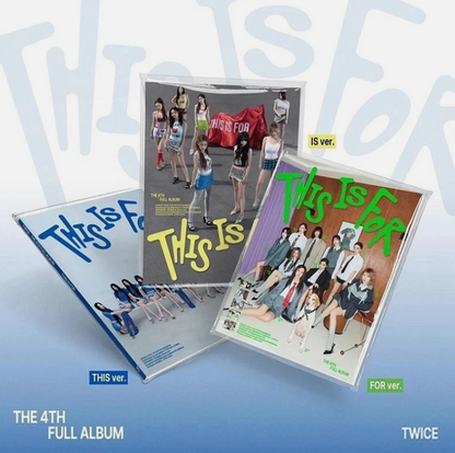 TWICE [THIS IS FOR] 4th Full Album /CD+POSTER+Photo Book+Standee+5 Card