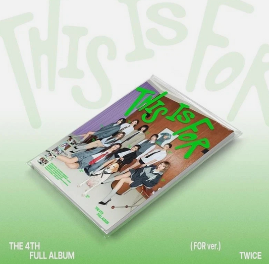 TWICE [THIS IS FOR] 4th Full Album /CD+POSTER+Photo Book+Standee+5 Card