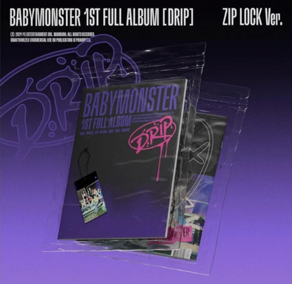 BABYMONSTER Drip 1st Full Album Sealed Zip Lock Ver