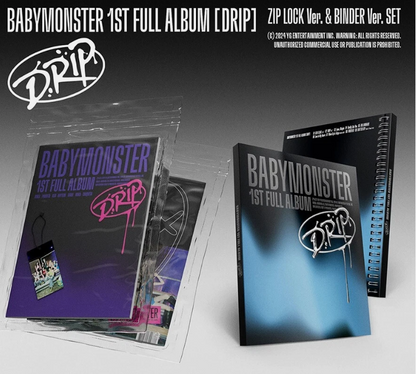 BABYMONSTER Drip 1st Full Album Sealed Zip Lock Ver