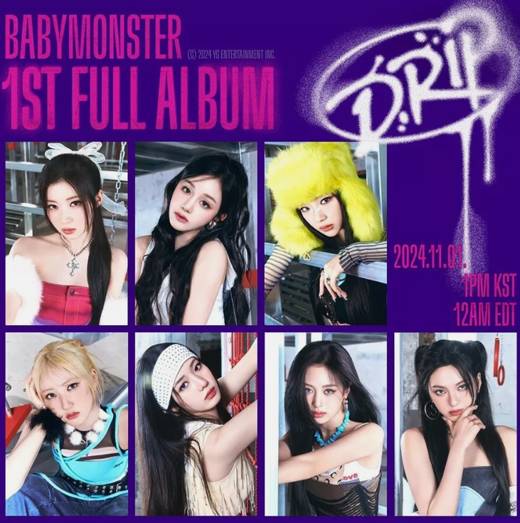 BABYMONSTER Drip 1st Full Album Sealed Zip Lock Ver