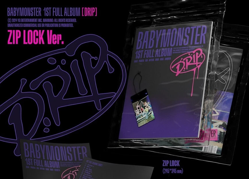 BABYMONSTER Drip 1st Full Album Sealed Zip Lock Ver