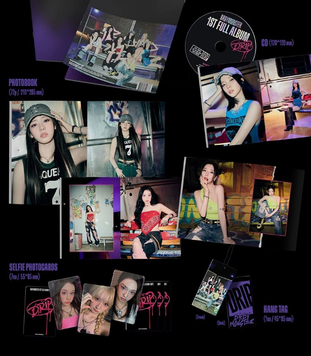 BABYMONSTER Drip 1st Full Album Sealed Zip Lock Ver