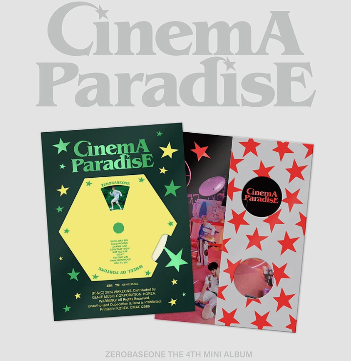 ZEROBASEONE CINEMA PARADISE 4th Mini Album CD+Photo Book+Card+Film+Note+etc+GIFT