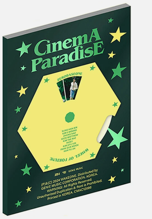 ZEROBASEONE CINEMA PARADISE 4th Mini Album CD+Photo Book+Card+Film+Note+etc+GIFT
