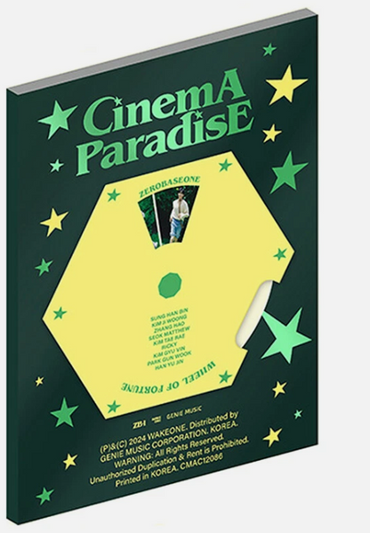 ZEROBASEONE CINEMA PARADISE 4th Mini Album CD+Photo Book+Card+Film+Note+etc+GIFT