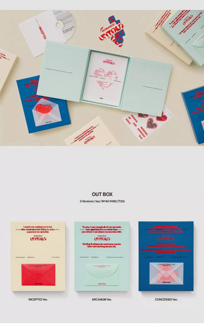 ENHYPEN ROMANCE : UNTOLD 2nd Full Album CD+Photo Book+3Card