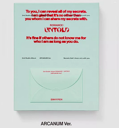 ENHYPEN ROMANCE : UNTOLD 2nd Full Album CD+Photo Book+3Card