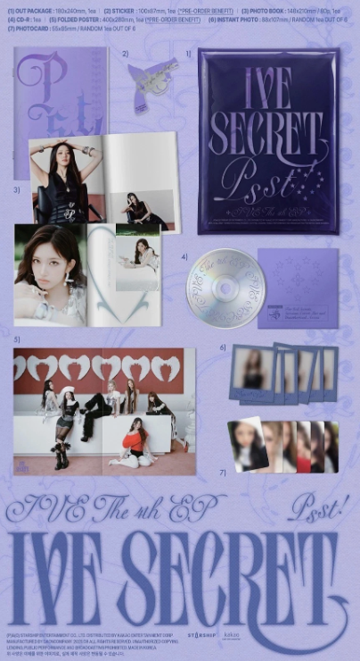 IVE [IVE SECRET] 4th EP Album CD-R+3 Photo Book+3 Card
