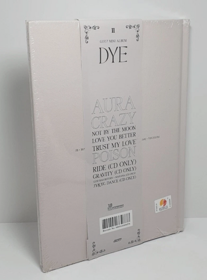 GOT7 Mini Album [DYE] B Ver. CD+80p P.Book+Mirror Card+Bookmark+2p P.Card