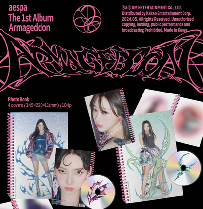 AESPA [ARMAGEDDON] The 1st Album CD+Photo Book+2 Card