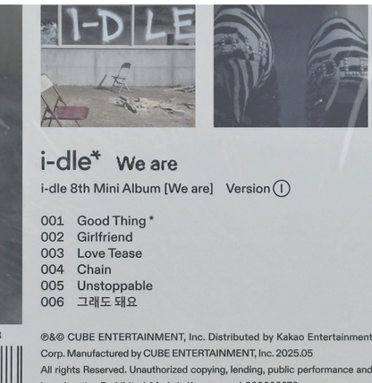 (G)I-DLE 8th Mini Album - We are - G ver. CD Photobook Photocard