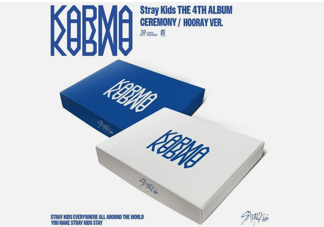 STRAY KIDS [KARMA] The 4th Album CD+Photo Book+10 Card+Sticker+Poster+GIFT