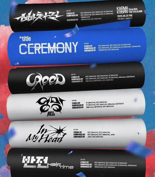 STRAY KIDS [KARMA] The 4th Album CD+Photo Book+10 Card+Sticker+Poster+GIFT