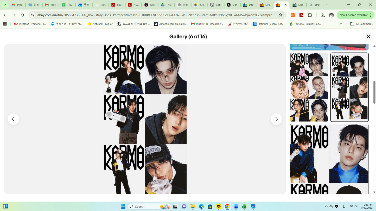 STRAY KIDS [KARMA] The 4th Album CD+Photo Book+10 Card+Sticker+Poster+GIFT
