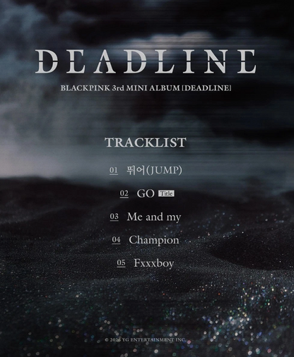 BLACKPINK [DEADLINE] 3rd Mini Album GRAY Ver./CD-R+32 Printed Photo+10 Card+GIFT