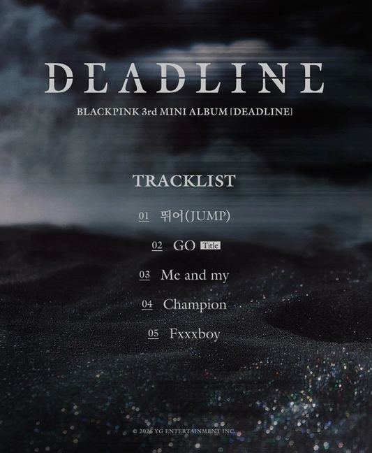 BLACKPINK [DEADLINE] 3rd Mini Album GRAY Ver./CD-R+32 Printed Photo+10 Card+GIFT