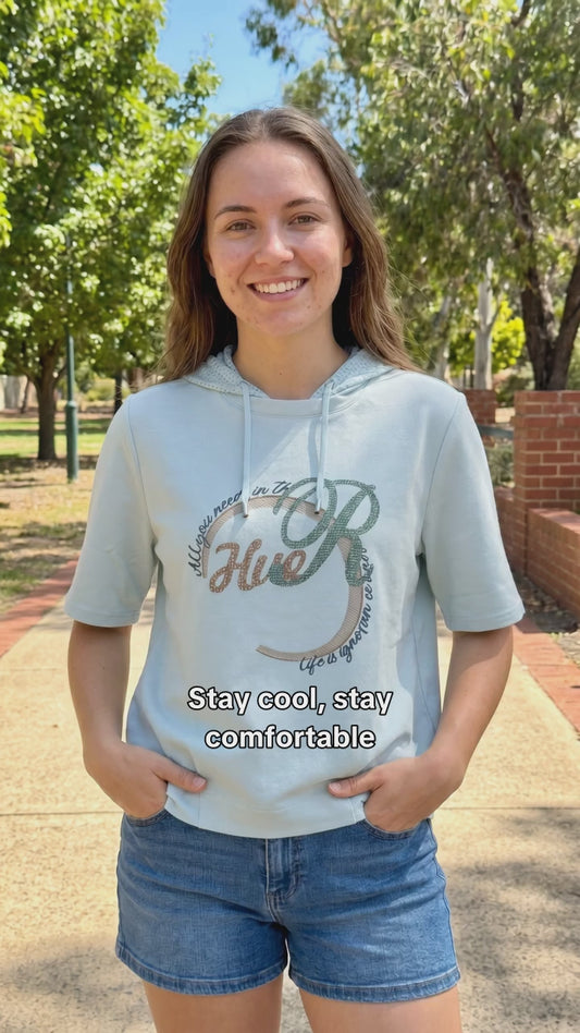 Hooded T-shirt Mint
