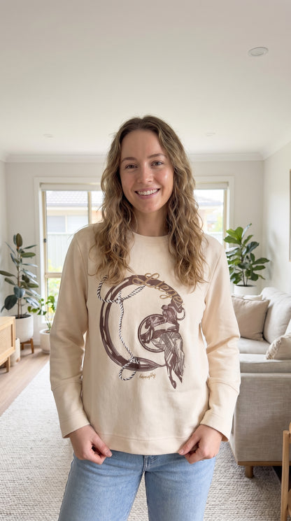 Women’s Round Ray 3/4 Sleeve Loose Fit T-Shirt