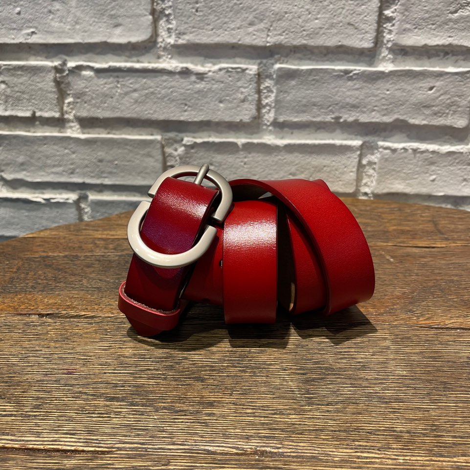 Leather Fashion Belt - 3 cm